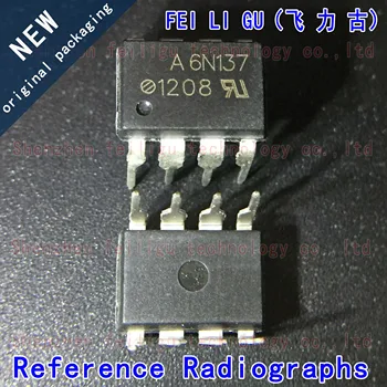 100% Uued originaal HCPL-6N137 siiditrükk:A6N137 6N137 pakett: DIP8 in-line high-speed optocoupler elektroonilised komponendid