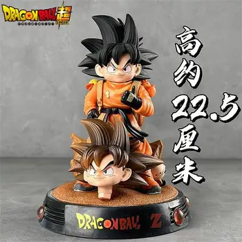 2024 Uusi 22cm Dragon Ball Arvandmed Reisi Sou Goku Anime Figuriin Vahetatav Pea Pvc Kogumise Kuju Mudel Ornament Mänguasjad Kingitus