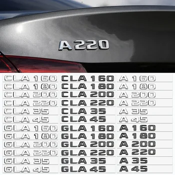 3d ABS Tähed Car Styling Poritiiva Serva Pääsme Tagumine Pagasiruumi Logo TURBO 4MATIC Embleemi Jaoks Mercedes CLA35 GLA45 AMG X156 A180 GLA200
