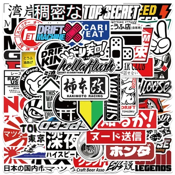 50tk Naljakas Cartoon Jaapani Street Fashion JDM Graffiti Kleepsud Sülearvuti Kitarr Pagasi Auto Veekindel Vinüül Kleebised