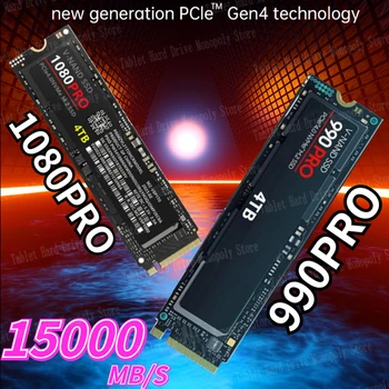 990 PRO 15000MB/S M. 2 SSD 1TB 2TB 4TB PCIe 5.0x4 M2 NVMe 2.0 Ketta Dram Cache Sise-Solid State Drive jaoks PS5 PS4 Lauaarvuti