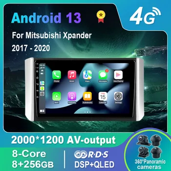 Android 13.0 autoraadio/Multimeedia Video Player Mitsubishi Xpander 2017-2020 GPS QLED Carplay DSP 4G WiFi, Bluetooth