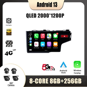 Android 13 Honda Fit Jazz 2013 2014 2016 2017 2018 Navigatsiooni Nr 2 Din DVD-Mängija autoraadio Multimeedia Video GPS