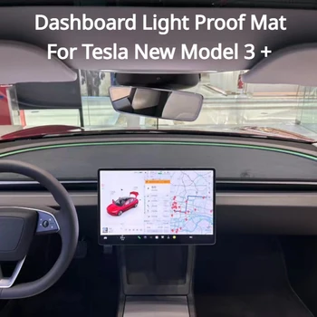 Armatuurlaua Valguse Tõend Matt Tesla Model 3 Model3+ Soojustus Padi Tagumine Aken Päikesevarju Kate Flokeerimisega Pad Hilisem 2017-2024