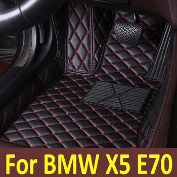 Auto põrandamatid BMW X5 E70 MK2 2008~2013 Luksus Nahk Matt Autom. Kaitsta Vaip Vaip Interjööri Osi, Auto Tarvikud 7 Asukoht