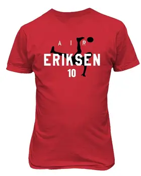 Belgia Jalgpall Legend Air Eriksen Jalgpallur Unisex Tee Tshirt