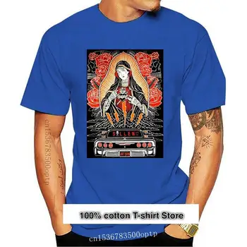 Camiseta de manga corta de Pahur para hombre, ropa tatuada de la Virgen María negra, Appa, 033538
