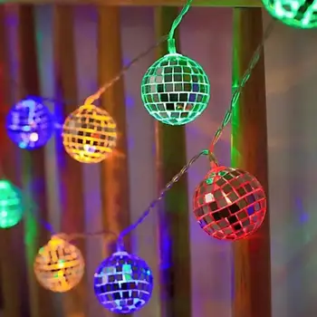 Disco Pall Tuled Uudsus Valgustus Atmosfääri LED Energiasäästu Tuled Palli Disco Pooled Jõulupuu Rõdu, Veranda