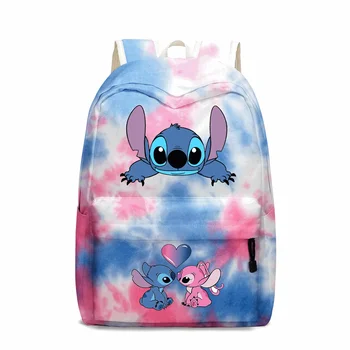 Disney Stitch Mochila Kooli Kotid Teismelised lapsed Seljakott Väljas Sport Reisi Seljakott Õpilane sülearvuti Bookbags cosplay kott