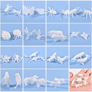 Erinevaid mini DIY kaheksajalg spider karu loomade 3D mudeleid saab kasutada silikoonist vormi täitmine käsitöö tarvikud