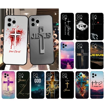 Jumal Jeesus Telefon Case For iphone 15 14 Pro Max 13 12 11 Pro Max XSMax XR 12 13 mini 14 Pluss Kest