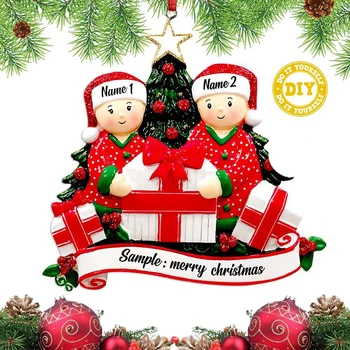 Jõulud Ripats DIY Isiklik Pere Jõulud Kaunistused Koju 2023 Navidad Jõulupuu Rippuvad Ornament Uus Aasta 2024