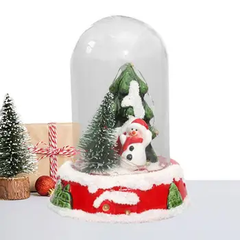 Jõulud Valgus Led Snow Globe Laterna Valgus Vintage Lossi Santa Snowman Rippuvad Laternad Lamp Uue Aasta Pidu Teenetemärgi