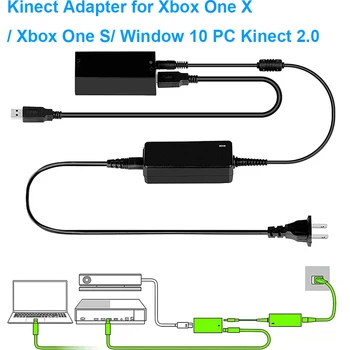 Kinect Konverteri Adapter for Xbox Üks X/ Xbox Üks S/ Aken 10 TK Kinect 2.0 Anduri Toide AC Adapter Replacement Kit