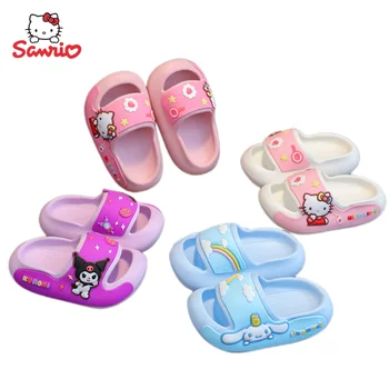 Kuromi Hello Kitty Cinnamoroll Sanrio Anime Perifeerne Kawaii Cute Cartoon Lapsed Non-slip Sussid Loominguline Sandaalid Hulgimüük