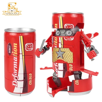 Lahe Jook Saa Muuta Warrior Robot Figuriin Ümberkujundamise Cartoon KO Lahing Tegevus Joonis Mänguasi Juua Tin Mudeli Lapsed Kingitusi