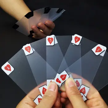 Loominguline Läbipaistev Plastik Veekindel Poker Uudsus Pokkeri Indeks Mängukaardid