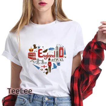 Naiste T-särk Basic riigilipp T-Särk Harajuku Graafiline Tee Särk Femme Suvel Stiilis Prindi Tops Mood Tshirt Naised