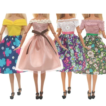Nuku Riided barbie 2Set Uus Mood Vibu Seelikud Printsess Kleit Sobib 11.8 tolline Nukk Vabaaja Rõivad Tüdruk Kingitus