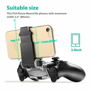 Omanik Mäng Töötleja Seista DualShock 4 Paindlik, Vastupidav Mobiiltelefon Mängude Klamber Omanik Bracket For Android