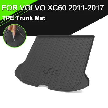 Pagasiruumi Matt TPE VOLVO XC60 2011-2017 Auto Veekindel mittelibiseva Kummist Lasti Liner Tarvikud
