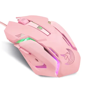roosa armas vikerkaar Malol seitse nuppu esports hiirt, seitse värvi kuma USB juhtmega hiire mäng