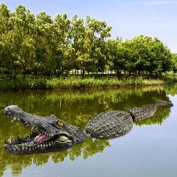 Suure Ujuva Krokodill Sööt Väljas Aia Kaunistused Simulatsiooni Loomade Poi Sööt, Vaiku, Park Bassein, Aed Krokodill