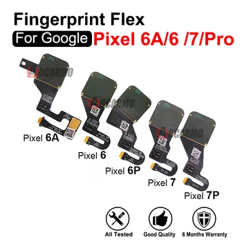 Sõrmejälgede Nupud Flex Kaabel Google Pixel 7 6 Pro 6Pro 6A 7Pro Originaal Varuosade