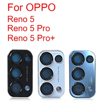 Tagasi Kaamera Klaasist Objektiiv katteraam Oppo Reno 5 On Pro 5Pro + Pluss 5G Peamised Tagumine Kaamera Objektiiv koos Liimi Varuosad