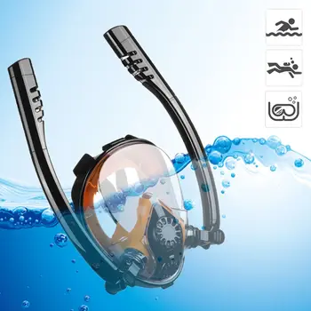TAIITONEE Snorkeling Mask Topelt Toru sukeldumismask Täiskasvanute Ujumise Mask Sukeldumine Kaitseprillid Iseseisev Veealune Hingamine