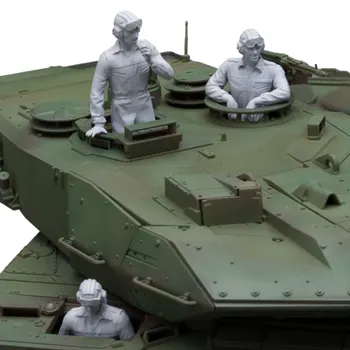 Unassambled 1/35 kaasaegne tank meeskonna sisaldab 3 (MITTE TANK ) Vaik joonis miniatuurne mudel komplektid Värvimata