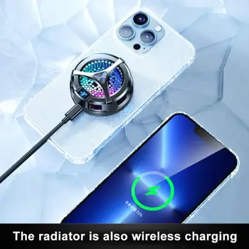 X36 Digitaalne Ekraan Mobiiltelefoni Radiaator 9v 15w Magnet Äraveo Traadita Kiire Laadimine Vaikne Pooljuht Jahedam Jahutus Ventilaator